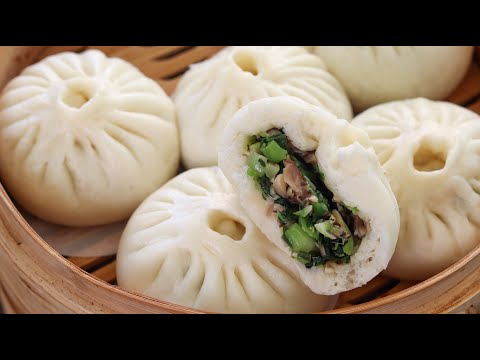 Mushroom and Vegetable Buns | How to make Fluffy and Soft Steamed Buns