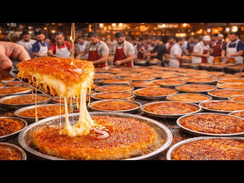How To Make Most Delicious Kunafa | Middle East Street Foods