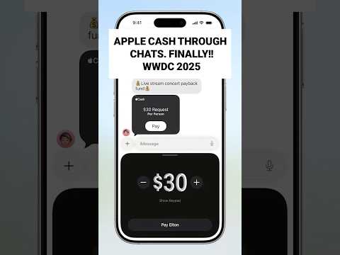 Apple Cash Through Chats at WWDC 2025
