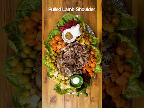 Pulled Lamb Shoulder π₯ Steam Then Roast #MoroccanFood #PulledLamb #LambShoulder #FoodShorts