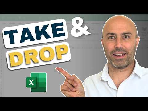 Excel Users LOVE These Two Functions! (TAKE & DROP in Excel)