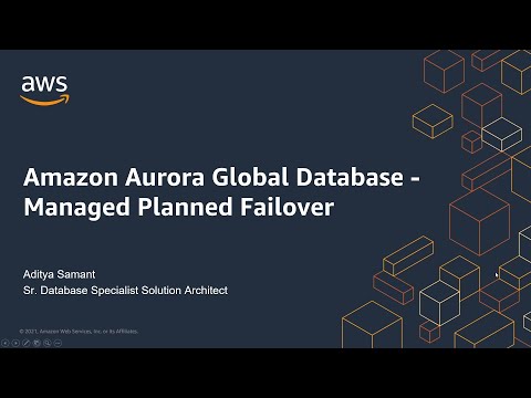 Amazon Aurora Global Database - Managed Planned Failover for Cross Region DR and Data Locality