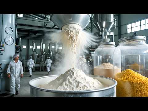 How FLOUR is Made in the Factory