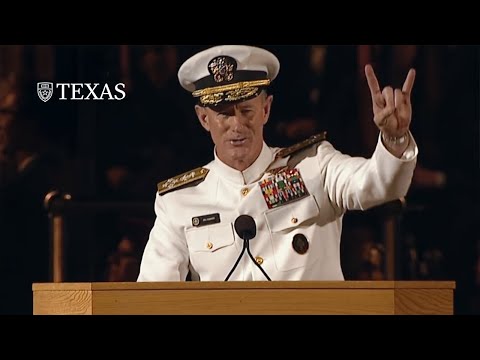 Admiral McRaven addresses the University of Texas at Austin Class of 2014