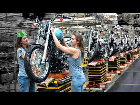 How HARLEY-DAVIDSON motorcycles are made: Full Factory Tour in the USA – Manufacturing process