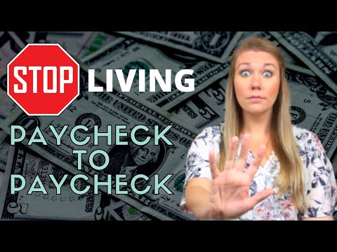 How To STOP Living Paycheck to Paycheck - Get One Month AHEAD on BILLS