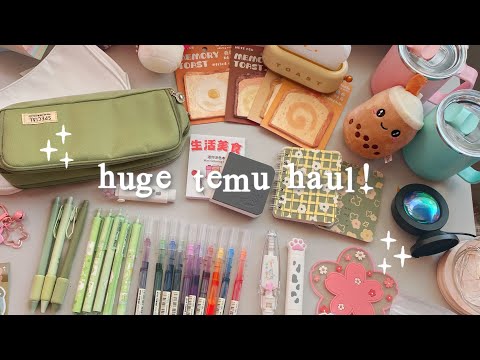 🍊aesthetic stationery + household items haul ✨ ft. temu