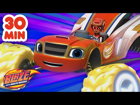 30 minutos de rescates de Blaze y AJ | Blaze y los Monster Machines