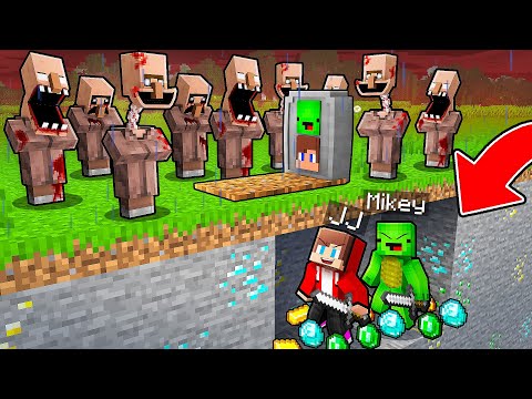 JJ and Mikey FAKED THEIR DEATHS To Escape The SCARY VILLAGERS in Minecraft - Maizen