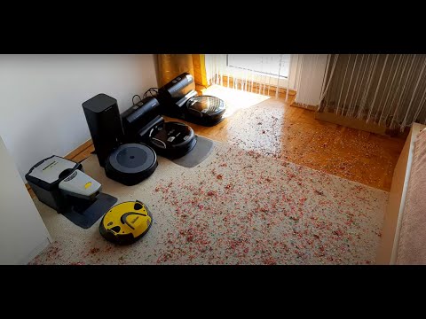 RoboVac Party#14: 2000's vs 2010's vs 2020's Self-Empty Robots | Karcher Roomba Samsung | BIG MESS 🎉