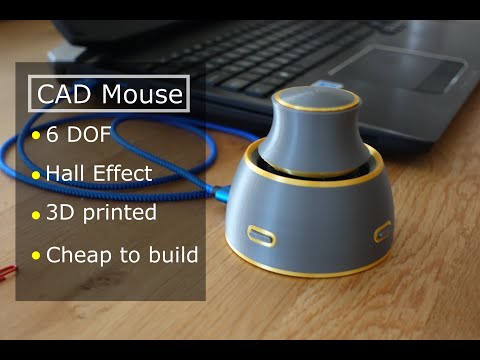 Hall Effect CAD Mouse / Spacemouse