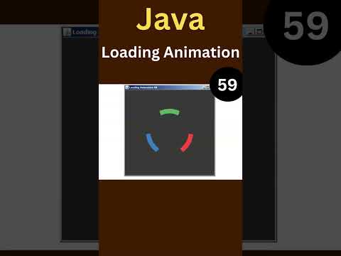 3-Color Arc Loading Animation in Java Swing