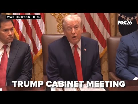 President Trump held a Cabinet Meeting on Thursday, Jan. 29