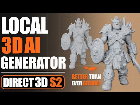 Create BETTER Local 3D AI Models Than Ever Before! (Direct3D-S2)