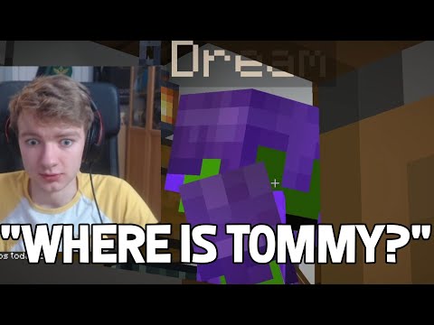 TommyInnit hides from Dream while he visits Technoblade house - Dream SMP