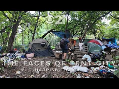Life inside the biggest homeless encampment in Harrisburg, Pennsylvania before it was cleared out