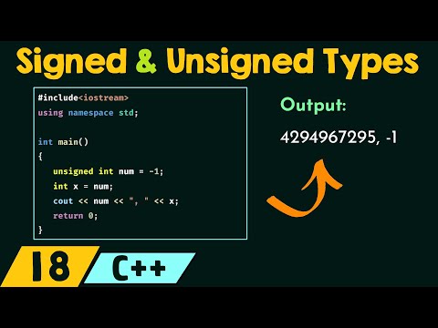 Signed and Unsigned Types in C++