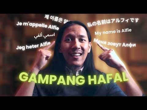 Ini cara rahasia polyglot hafalin kosakata bahasa asing (inggris, jepang, arab, prancis) tanpa lupa!