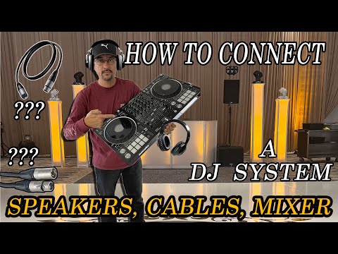 HOW TO CONNECT AND HOOKUP A DJ SETUP SOUND SYSTEM. (DIFFERENT WAYS)