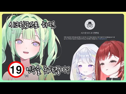 시크릿모드로 인증을 어떻게 하는지 물어보는 리코