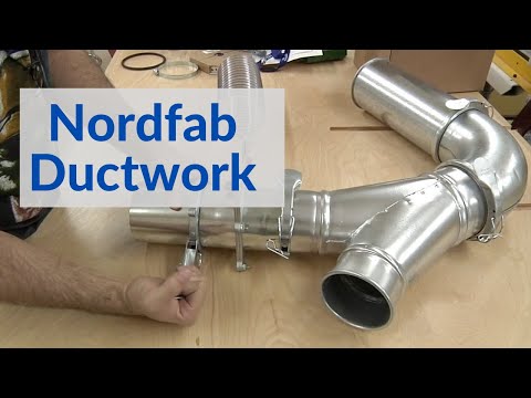 Installing Nordfab Ductwork in a Woodworking Shop