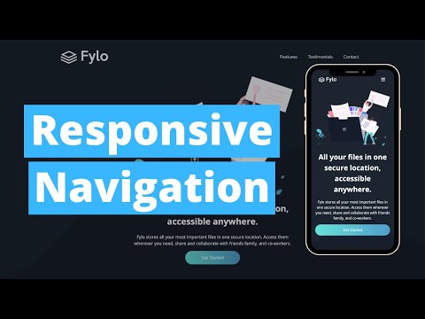 Responsive Navigation with Hamburger Menu - CSS And JavaScript Tutorial