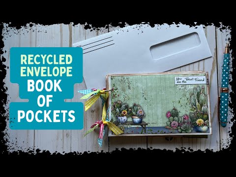 Recycled Envelope Book of Pockets (Giveaway Ended) #envelopepockets