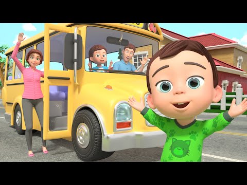 Wheels On The Bus Song +More Newborn Nursery Rhymes & Kids Songs