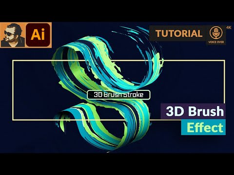 3D Brush Stock Effect in Adobe Illustrator | Tutorial