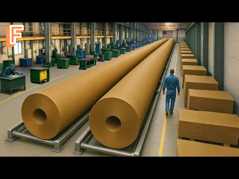 How Millions Of Cardboard Boxes Are Produced Every Day Inside Massive Production Line