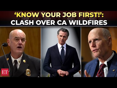 'How come leadership is just one person?': Scott grills California officials over deadly wildfires