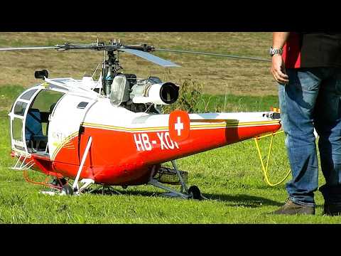 BEST of Swiss RC: 24 LARGE SCALE Model Helicopters Airborne @ R/C Heli Meet Loorholz 2024
