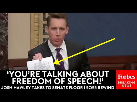 Josh Hawley Delivers Fiery Remarks On Senate Floor | 2023 Rewind