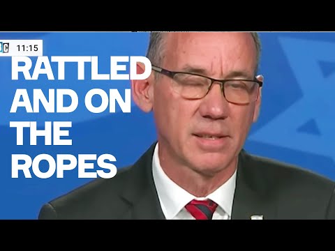 Israeli Spokesperson Rattled And On The Ropes - Mark Regev Finally Under Pressure
