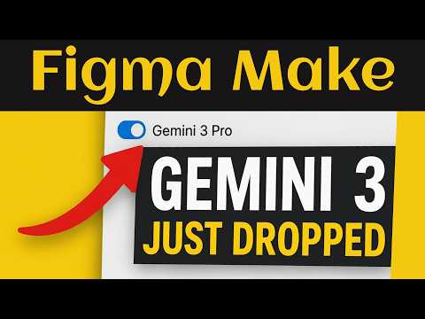 How to Enable Gemini 3 in Figma Make (New AI Model JUST Dropped!)