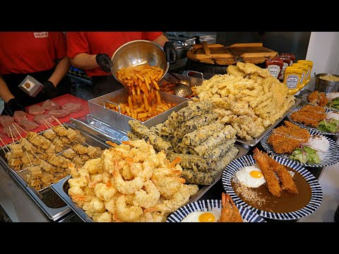 Selling out 100 servings daily! A variety of fried dishes and spicy rice cake / Korean street food