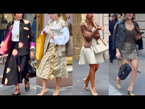 Amazing Chic Autumn Street Fashion 2025 🇮🇹 October 2025 Milan Street Style