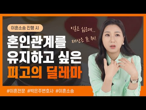🙅🏻‍♀️ 내 잘못을 인정하면 이혼되는 거 아닌가요? 이혼하기 싫지만 재산분할은 또 다른 문제지 | 이혼전문변호사 박은주