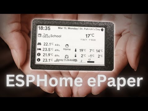 Custom ESPHome dashboards on LilyGo T5 4.7" ePaper device