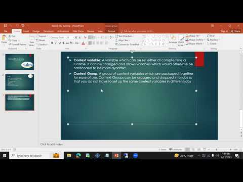 Talend context Variables