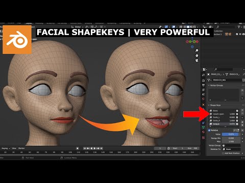 Blender: Facial Shapekeys For Beginners | So Cool!