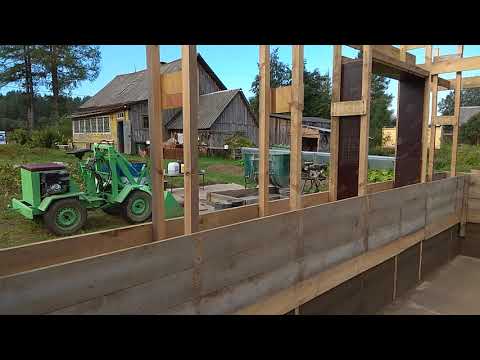 Баня из арболита.