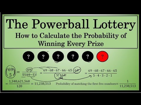 Powerball : How To Calculate the Probability of Winning Each Prize (What are your odds of winning?)