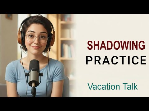 English Shadowing Practice | Vacation Talk for Beginners | Speak Fluently (Slow English)