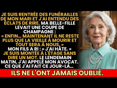Ma Belle-Fille Trinquait "Il Ne Reste Que La Vieille À Mourir!" Mon Fils A Ri. Ce Que J'ai Fait...
