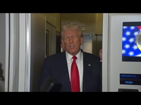 RAW: President Trump reveals trade deals with China in Air Force One chat
