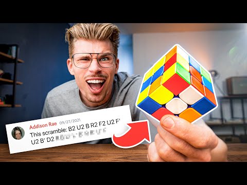 The Fastest Time Ever Was Done On This Scramble