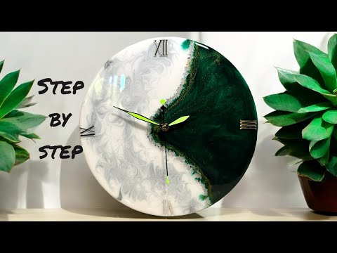 Resin Clock DIY Tutorial | White VS Green