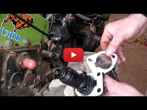 How to set the fuel injection start time on a walk-behind tractor