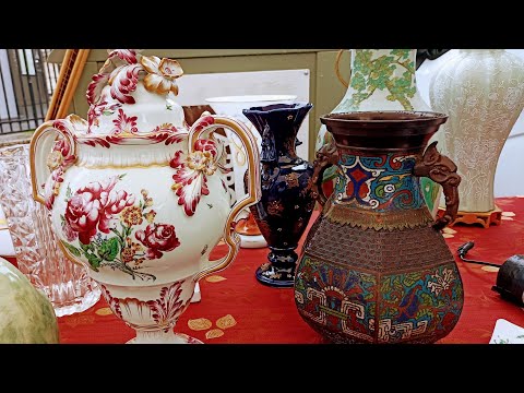 Paris France🇫🇷 ANTIQUE old Things🏺 BROCANTE à PARIS🪞 FLEA MARKET🏺 Marché aux Puces🛍️ 4KHDR Thrifting